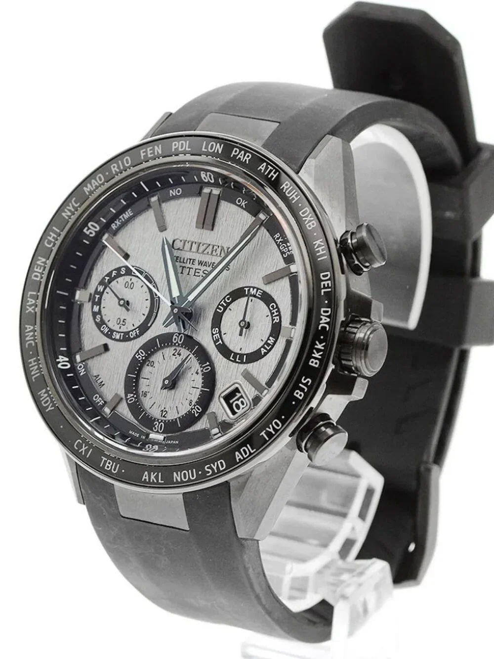 CITIZEN Attesa ACT Line CC4055-14H Eco Drive Solar Powered Radio Men's_966600